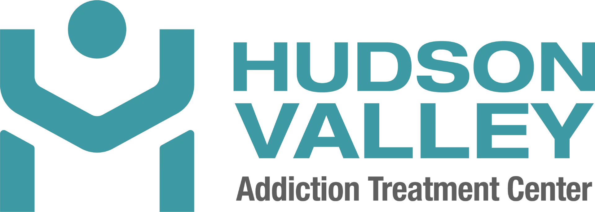 Hudson Valley Addiction Treatment Center (HVATC) logo featuring a stylized figure and text in teal, representing addiction treatment services.